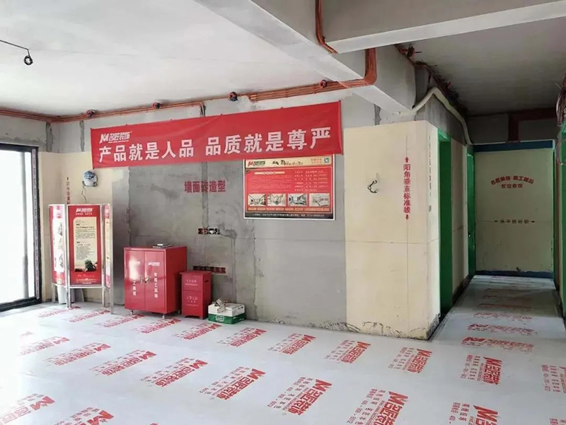 裝修工地施工現(xiàn)場形象保護(hù)，走進(jìn)名匠裝飾裝修工地